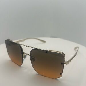 Bulgari Gradient Brown and Gold Sunglasses